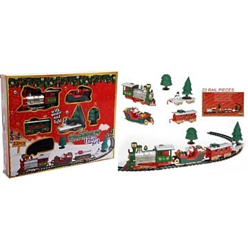 Kersttrein set 22-delig Kersttrein set 22-delig