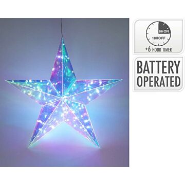 Ster regenboog LED 37 cm