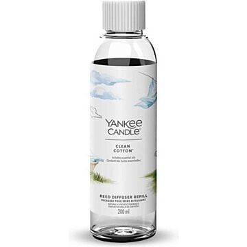 Geurstokjes refill Clean Cotton Signature Reed Diffuser - Yankee Candle