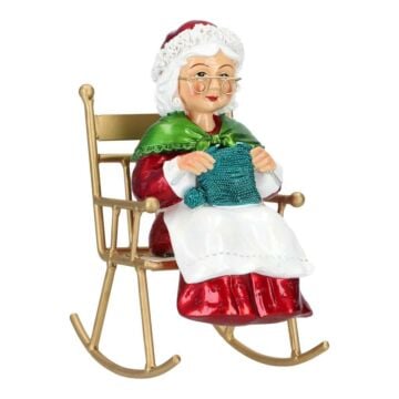 Mrs Claus schommelstoel poly 20 cm
