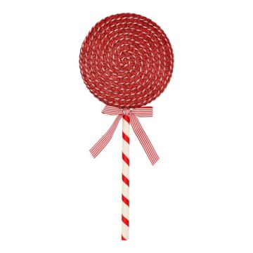 Lollipop red white 64 cm