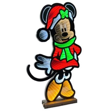 Kerstfiguur Minnie met verlichting 90 cm - Disney