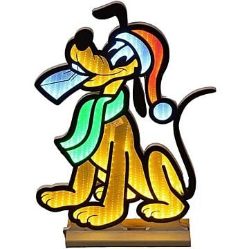 Kerstfiguur Pluto met verlichting 60 cm - Disney