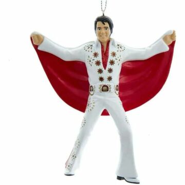 Elvis in White Suit & Red Cape 11,5 cm - Kurt Adler
