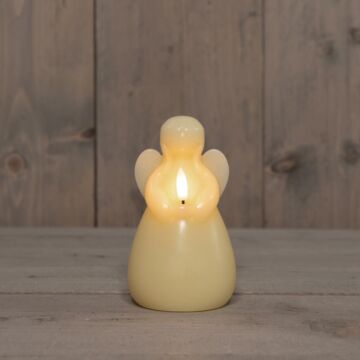 LED kaars engel wax 14,5 cm ivoor - Anna’s Collection