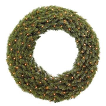 Krans Forest frosted wreath 128LED groen Ø 120cm - Triumph Tree