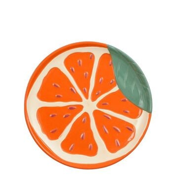 Ontbijtbord fresh sinaasappel oranje Ø 21 cm - Mica