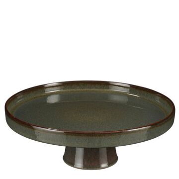 Racco taartschaal op voet groen Ø 28 cm - Mica Racco taartschaal op voet groen Ø 28 cm - Mica