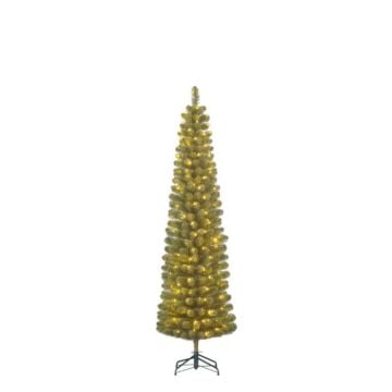 Kerstboom Charlton Pilar 120LED groen 185 cm - Black Box