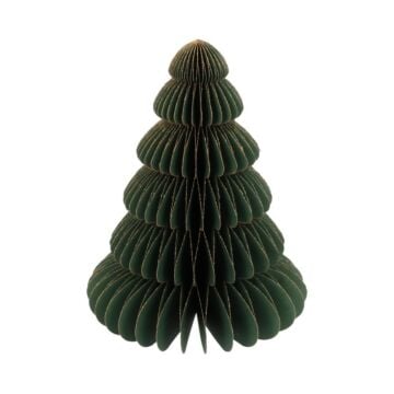 Kerstboom rond honeycomb papier groen 30 cm - HBX