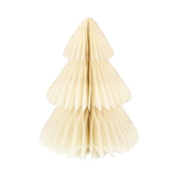 Kerstboom point honeycomb papier wit 150 cm - HBX