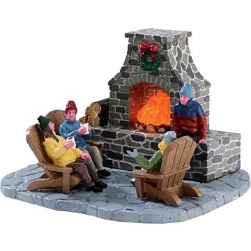 Lemax Outdoor Fireplace, B/O (4.5V)