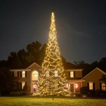 Vlaggenmast kerstboom Oct 1500 LED 8 meter - Fairybell
