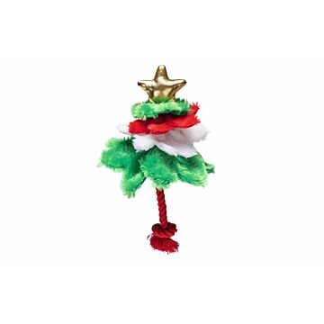 Kerstboom spar pluche groen hondenspeelgoed - Beeztees