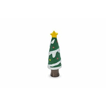 Kerstbook piek latex hondenspeelgoed groen 16 cm - Beeztees