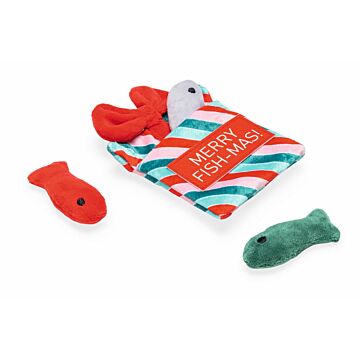 Speelvissen pluche kattenspeelgoed 15 cm - Beeztees