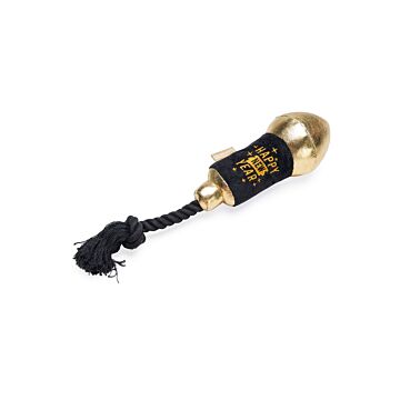 Vuurpijl hondenspeelgoed pluche zwart 33 cm - Beeztees