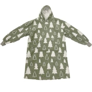 Hoodie Pine kerstboom groen 