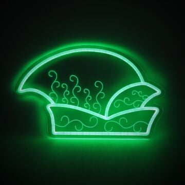 Vastelaovend Neon Light Prinsensteek groen 
