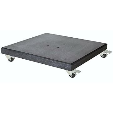 Verrijdbare parasolvoet Modena 90kg Granite zwart - Platinum