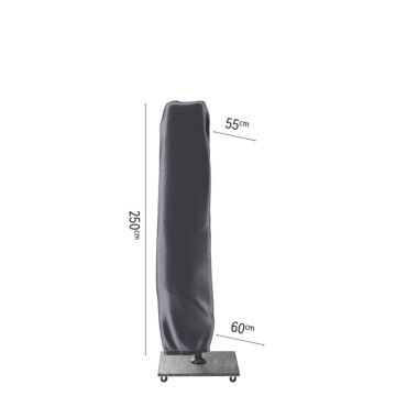 Parasolhoes H 250 cm zwart - Platinum