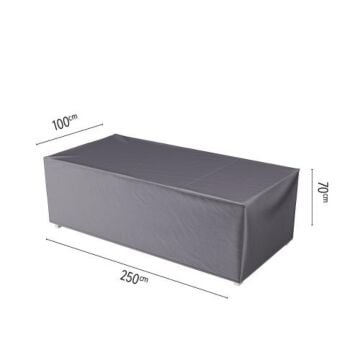 Loungestoelhoes L 250 cm zwart - Platinum