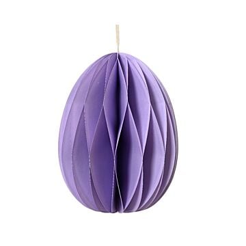 Decoratiehanger ei lila papier 13 cm