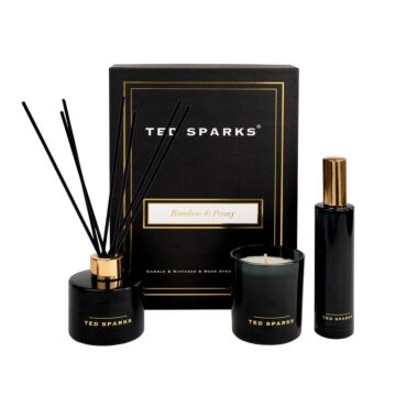 Giftset Candle Diffuser & Roomspray Bamboo & Peony - Ted Sparks