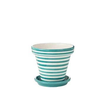 Bloempot Grana streep blauw Ø 35 cm  