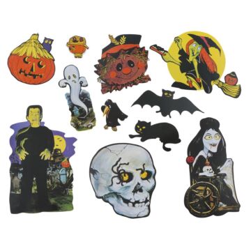 Tafeldecoratie Halloween karton assorti