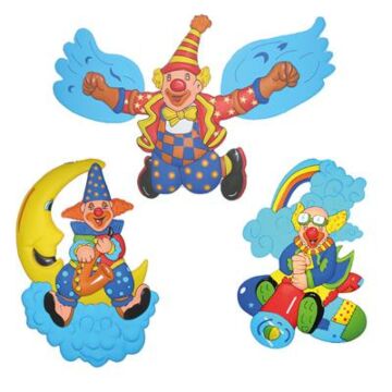 Clown maskers decoratie Clown maskers decoratie