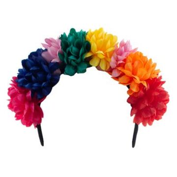 Haarband met bloemen Multicolor