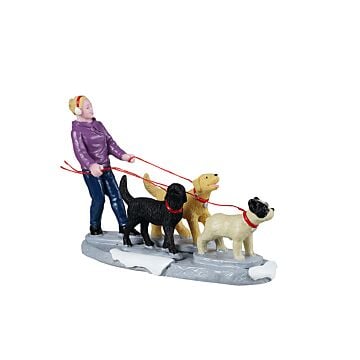 Lemax Dog Walker