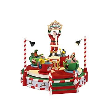 Lemax Santa's Peppermint Teacup Spinner, B/O (4.5V)