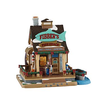 Lemax Fibber's Fish Shack, met adapter