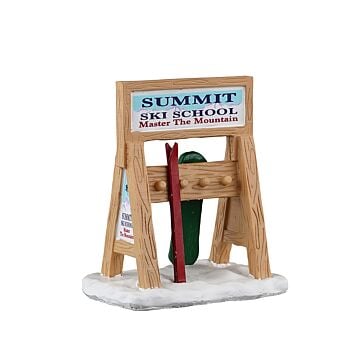 Lemax Ski Rack Sign
