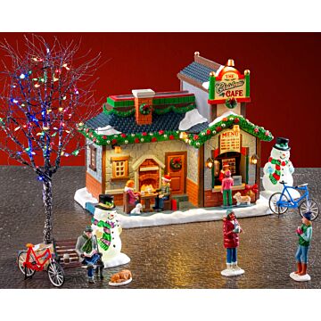 Lemax The Christmas Cafe set inclusief adaptor 74254, 550 mA (wit)