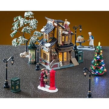 Lemax Lucy's Chocolate Shop Set, met adapter 