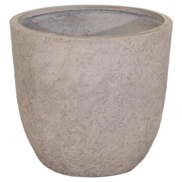 Bloempot Arizona Egg Pot Sand Ø 39 cm - Mega Collections