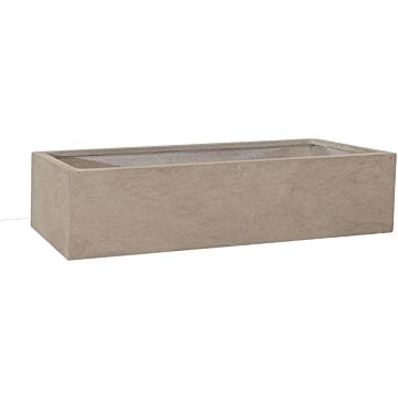 Bloempot Clayfibre Balconybox Str Sand 60 cm - Mega Collections