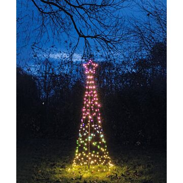 LED boom met ster op standaard 200 cm RGB - Anna’s Collection