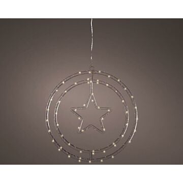 Micro LED frame light acryl ster 60 LED Ø 32 cm - Lumineo