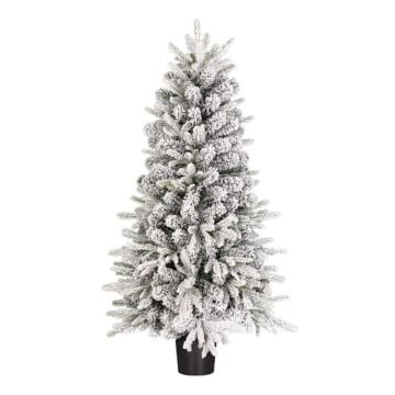 Kerstboom Grimshaw frosted groen 120 cm - Black Box