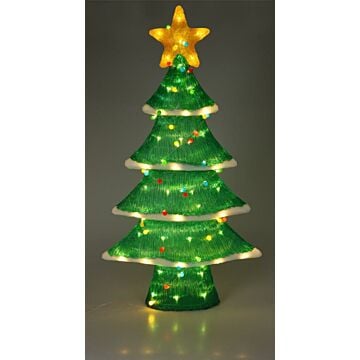 Boom met LED verlichting groen 102 cm