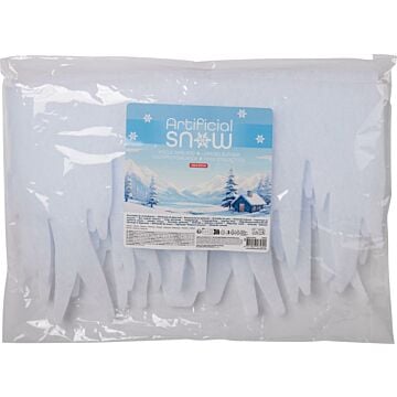 Ijspegel sneeuw decoratie wit 200 cm
