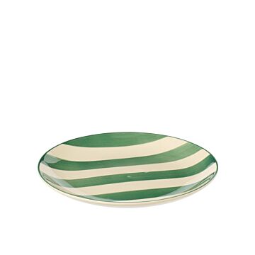 Dessertbord strepen groen Ø 19,7 cm