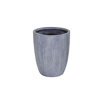 Bloempot Nora Egg Pot High Washed Grey Ø 28 cm - Mega Collections