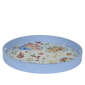 Dienblad Italiaans blauw Ø 35 cm 