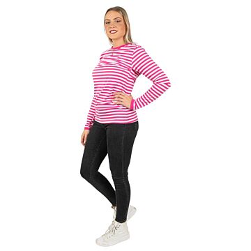Dorustrui roze wit lange mouw unisex S Dorustrui roze wit lange mouw unisex S