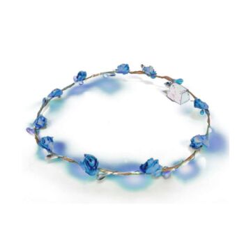 Haarband bloemen LED blauw Haarband bloemen LED blauw
